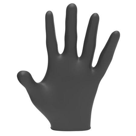Level 3 Black Nitrile Gloves M